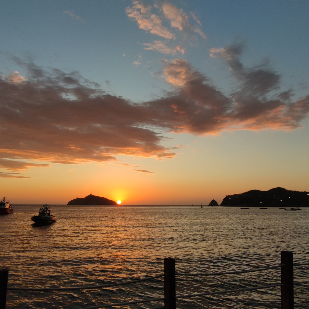 Coucher de soleil à Santa Marta